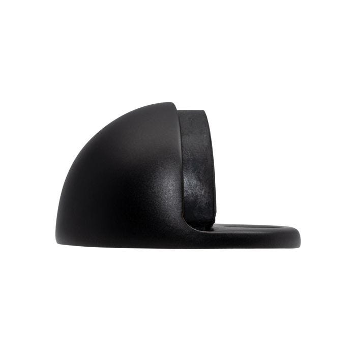 Floor Mounted Oval Doorstop | Matt Black