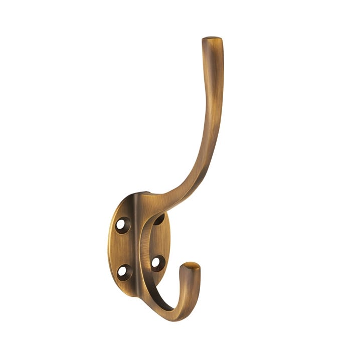 Victorian Hat & Coat Hook | Antique Brass